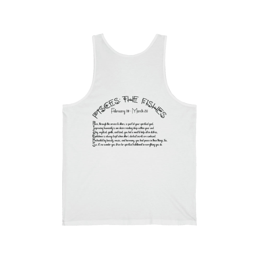 Written in the Stars Unisex Jersey Tank - Pisces