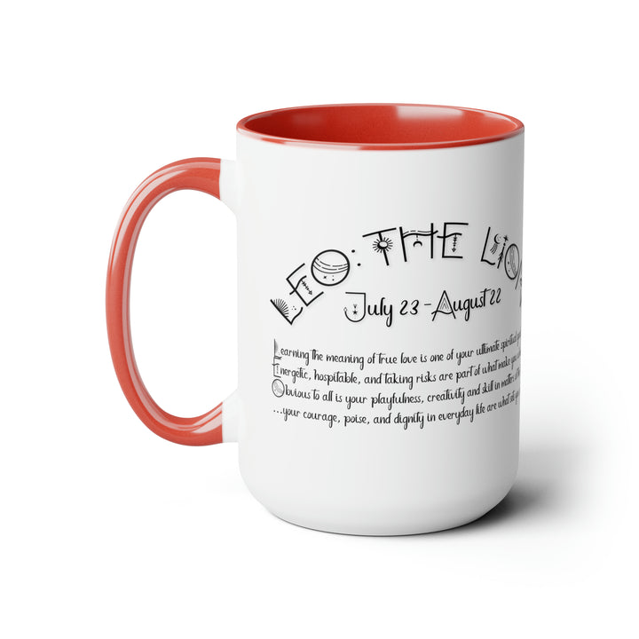 Written in the Stars Two-Tone Coffee Mugs - 15oz - Leo