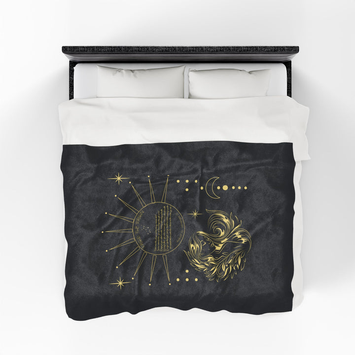 Virgo Acrostic Poem Velveteen Blanket