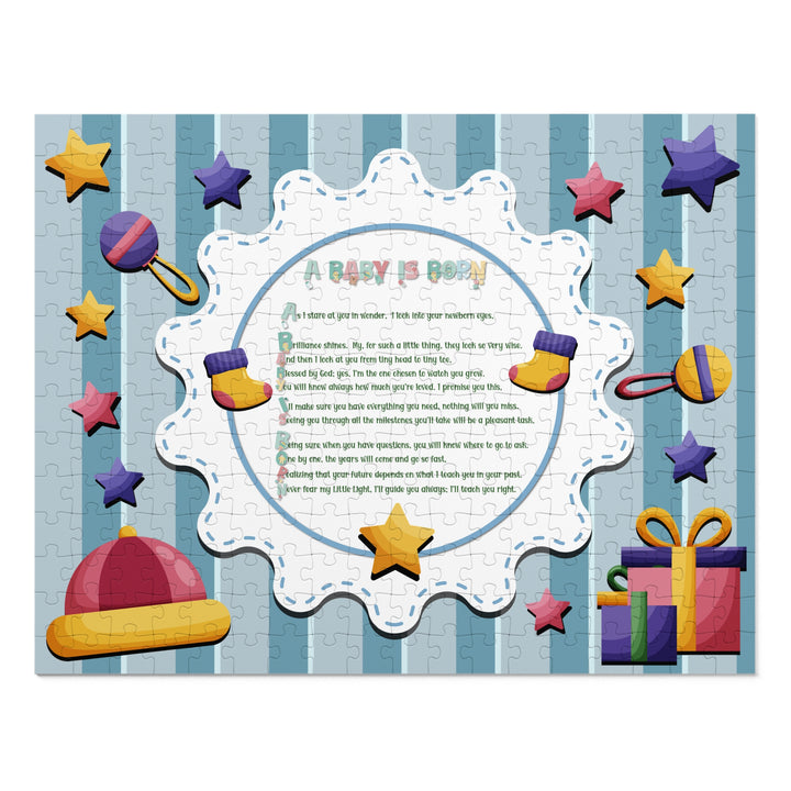 Baby Steps Acrostic Poem Jigsaw Puzzle - "A Baby is Born"