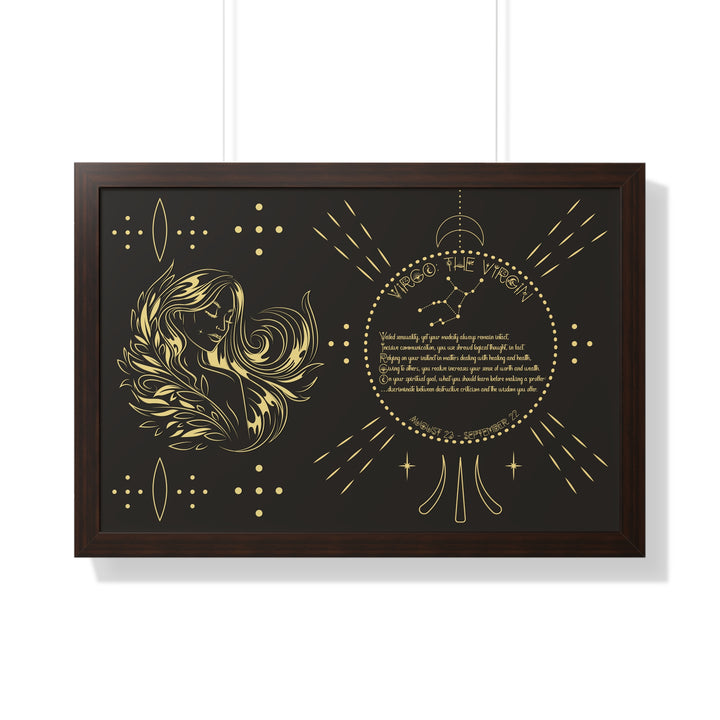 Written in the Stars Framed Acrostic Poem Print - Virgo