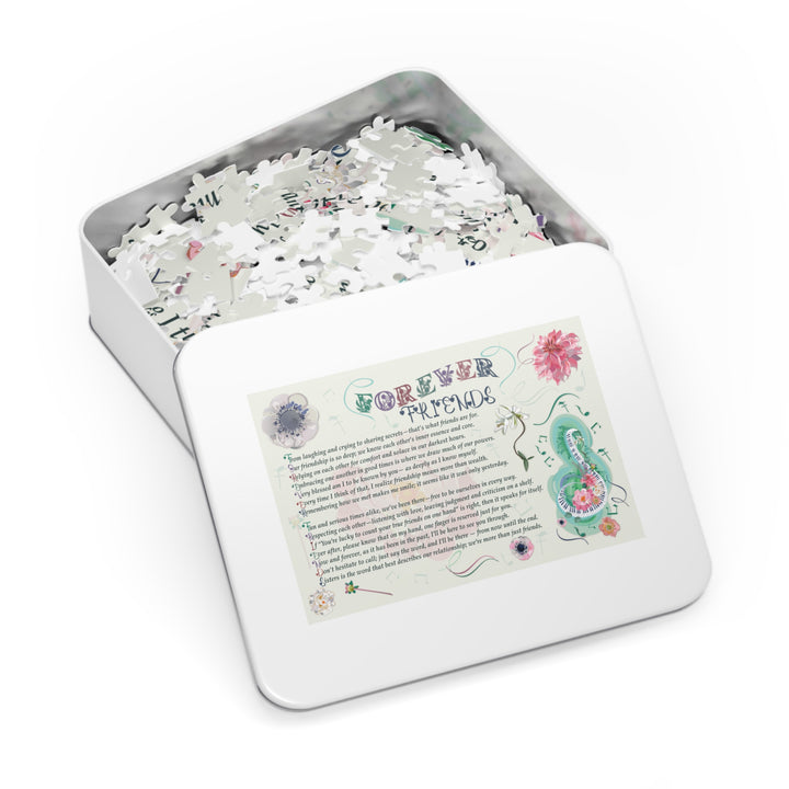Forever Friends Acrostic Poem Puzzle - Musical - Tin Box