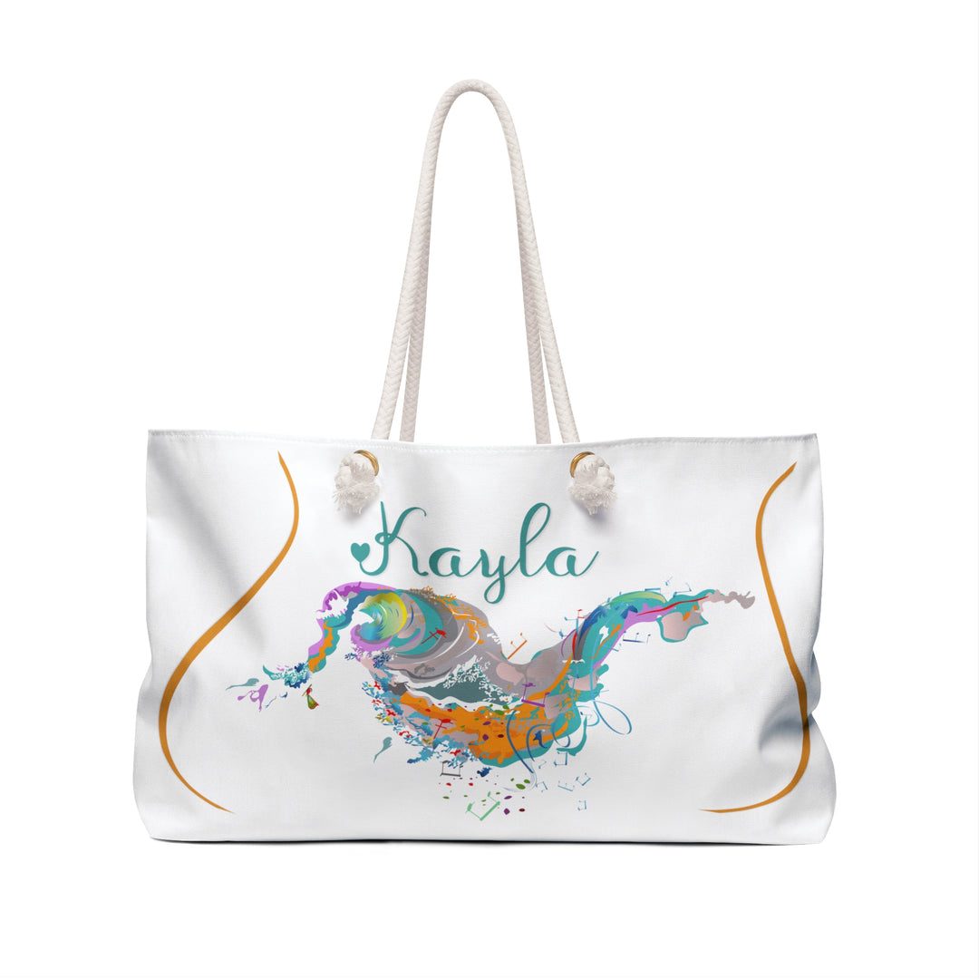 Personalized Tote/Weekender Bag with Acrostic Poem Spelling our "My Mother"