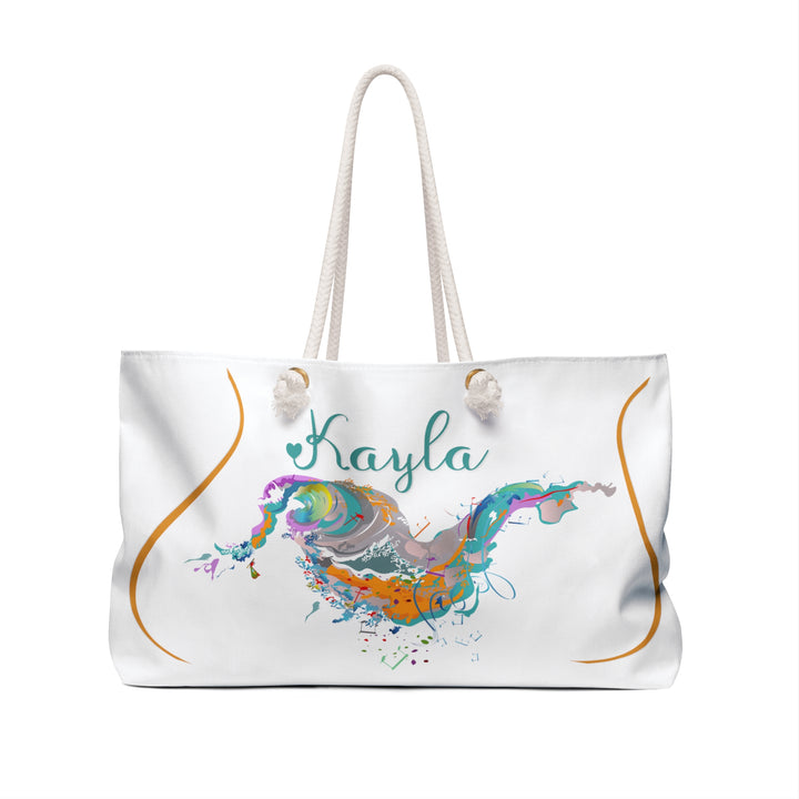 Personalized Tote/Weekender Bag with Acrostic Poem Spelling our "My Mother"