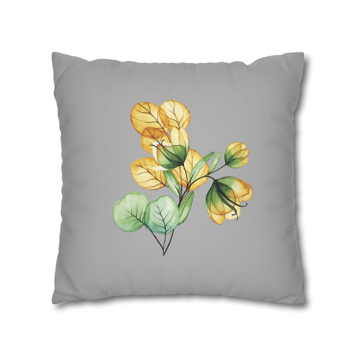 Mom and Dad Acrostic Poem Pillow Cover - Grey