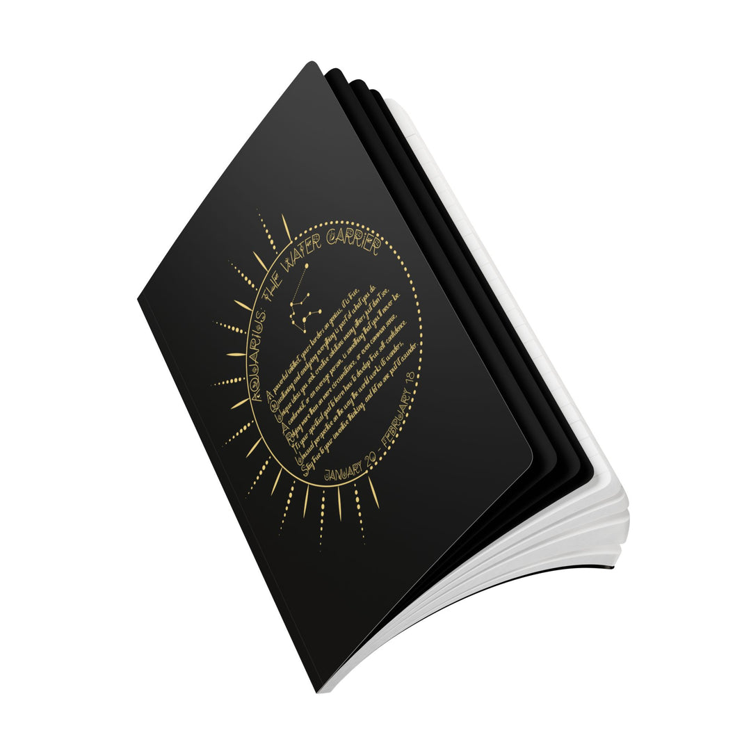 Aquarius Acrostic Poem Astrological Softcover Notebook