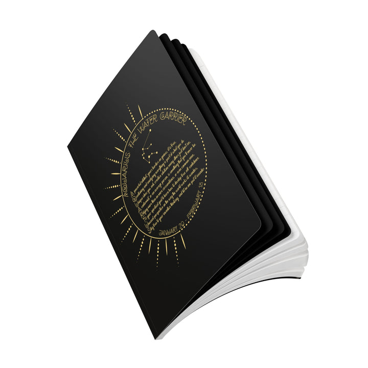 Aquarius Acrostic Poem Astrological Softcover Notebook
