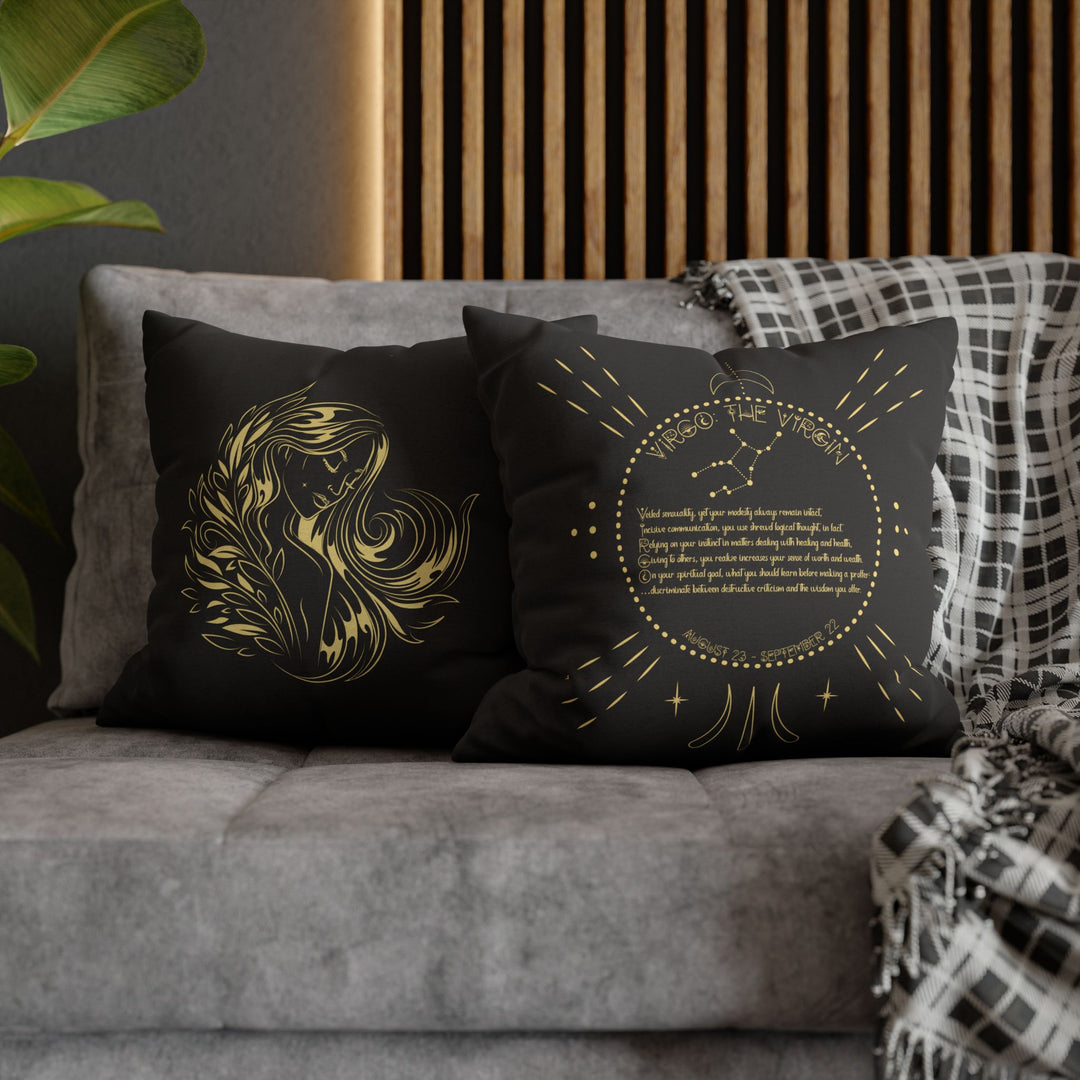 Virgo Acrostic Poem Pillow Cover