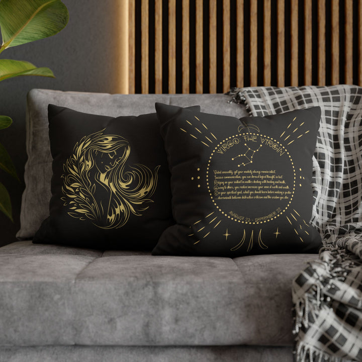 Virgo Acrostic Poem Pillow Cover