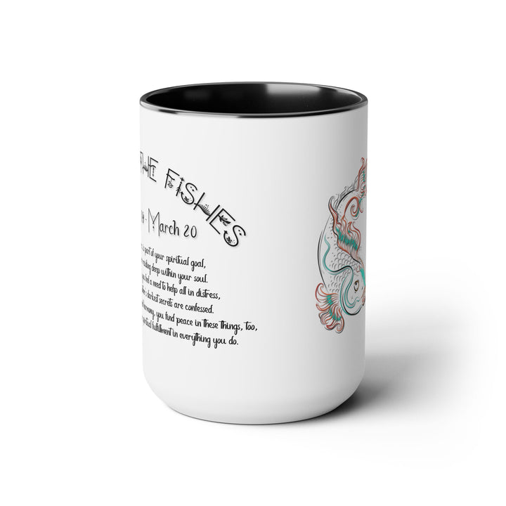 Pisces Two-Tone Coffee Mugs - 15oz