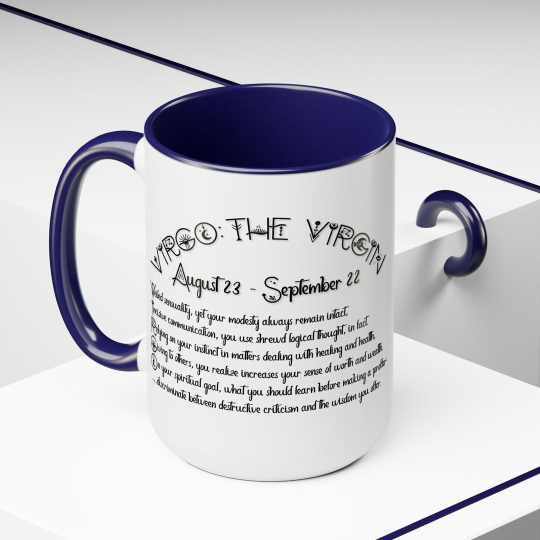 Virgo Acrostic Poem Two-Tone Coffee Mugs - 15oz