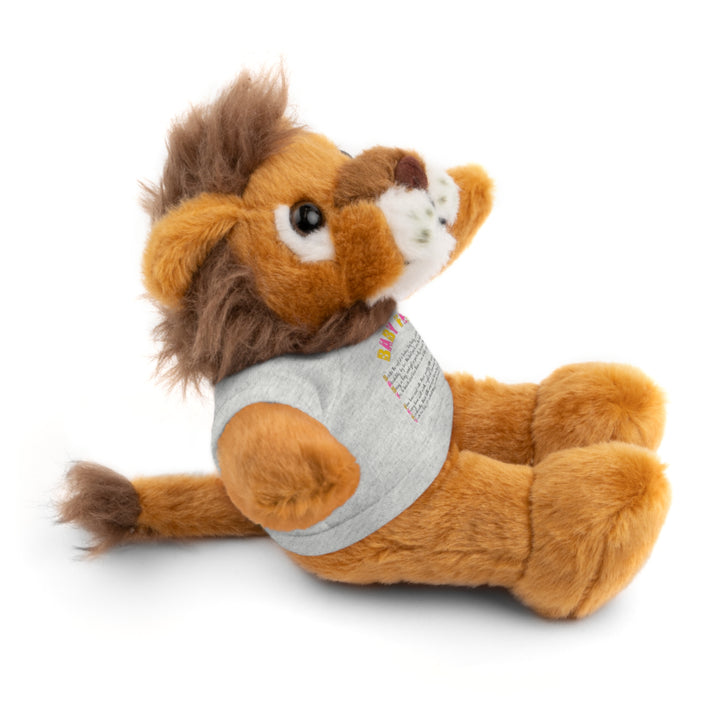 Baby Feet Acrostic Poem Stuffed Animals with Tee - Baby Feet - Gold Footprints