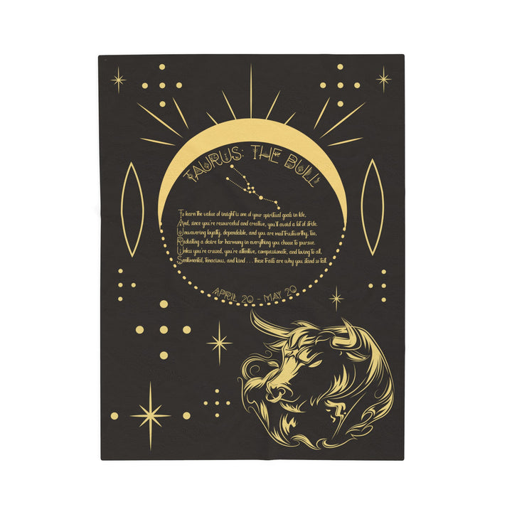 Taurus Acrostic Poem Velveteen Blanket