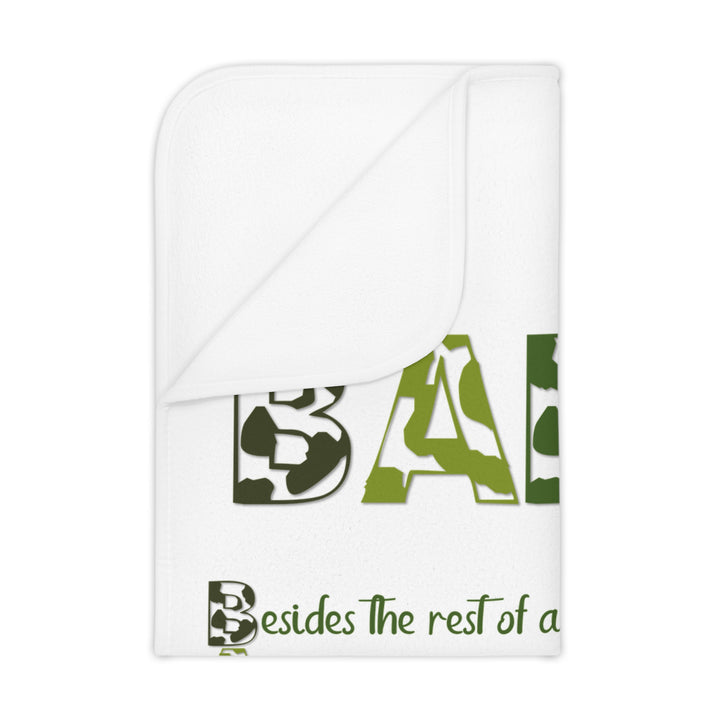 Baby Feet Acrostic Poem Blanket - Camo