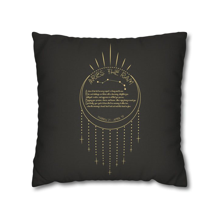 Written in the Stars Pillowcase/Cover Spelling Out "Aries"