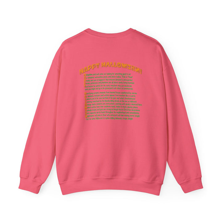 Happy Halloween Acrostic Poem Sweatshirt -  Old Witch