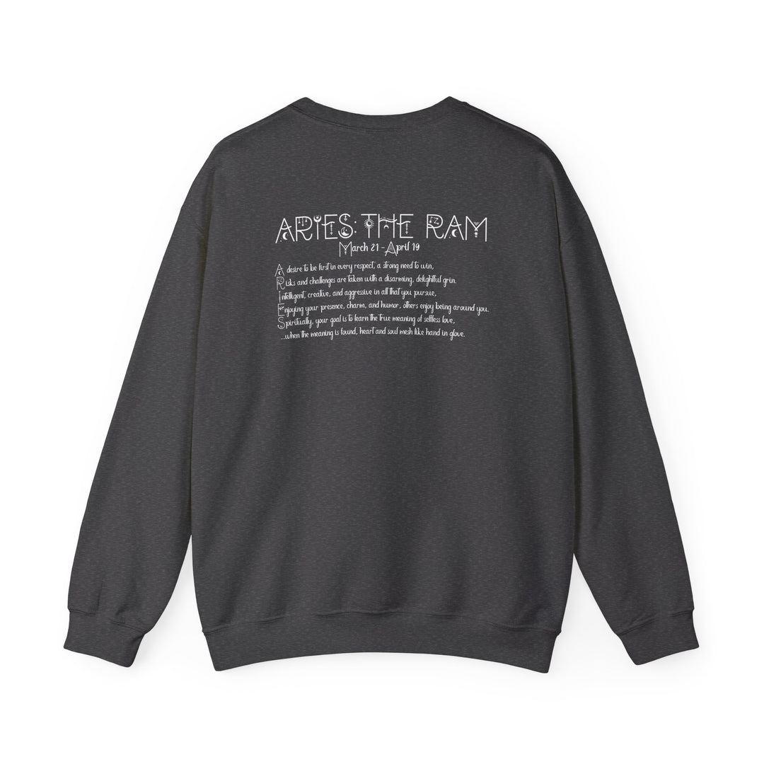 Aries Acrostic Poem Astrology Sweatshirt - Unisex