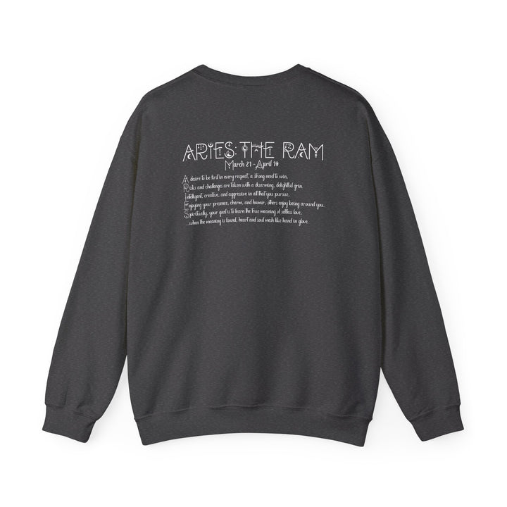 Aries Acrostic Poem Astrology Sweatshirt - Unisex