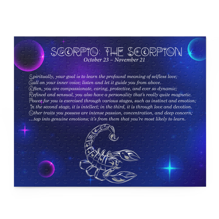 Scorpio Acrostic Poem Puzzle