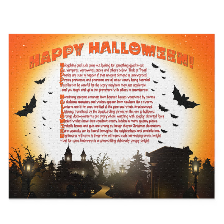 Happy Halloween Acrostic Poem Jigsaw Puzzle