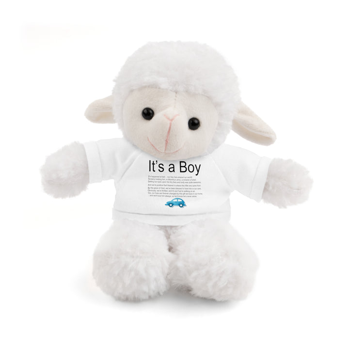 It's a Boy Acrostic Poem Stuffed Animal Collection with T-Shirt - Car