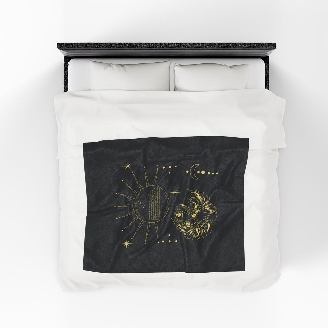 Virgo Acrostic Poem Velveteen Blanket
