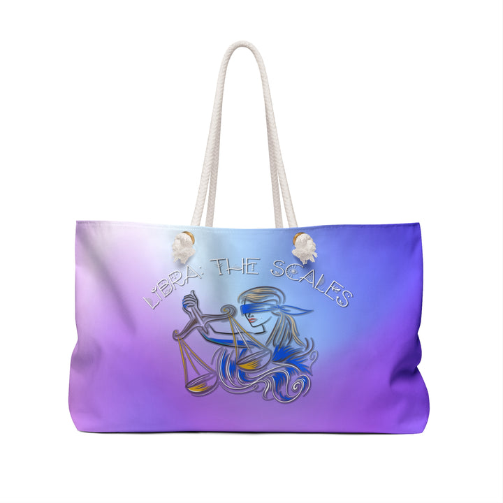 Libra Acrostic Poem Weekender Bag