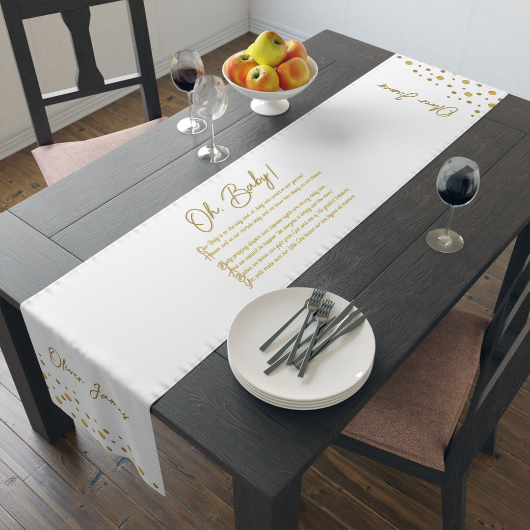 Oh, Baby Table Runner - Personalized