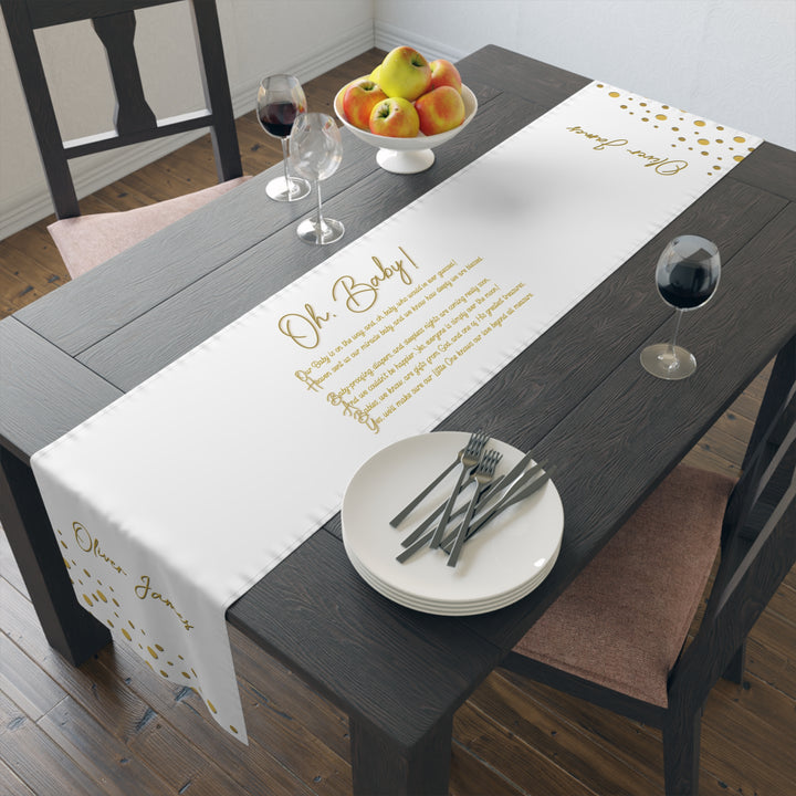 Oh, Baby Table Runner - Personalized