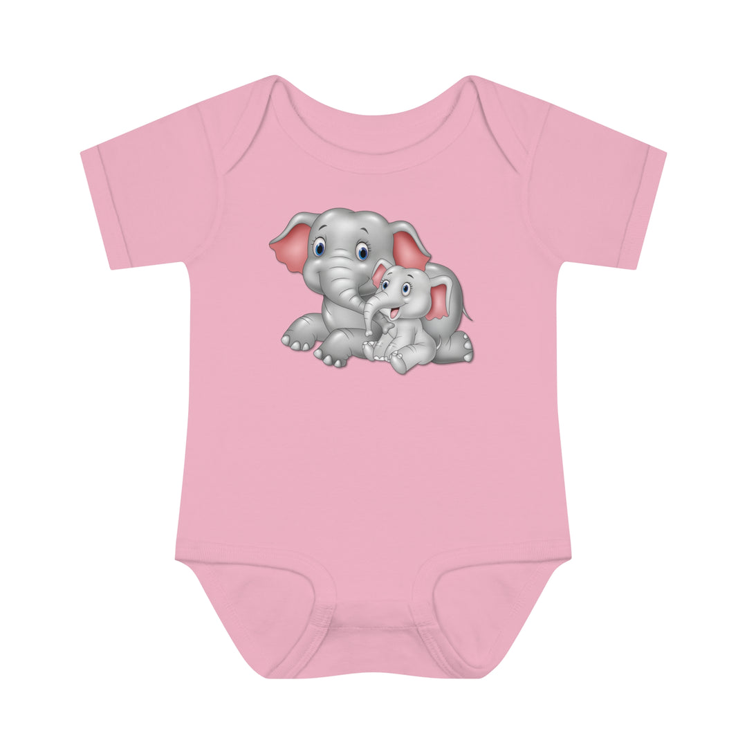 Baby Steps "It's a Girl" Acrostic Poem Bodysuit - Mommy & Baby Elephant