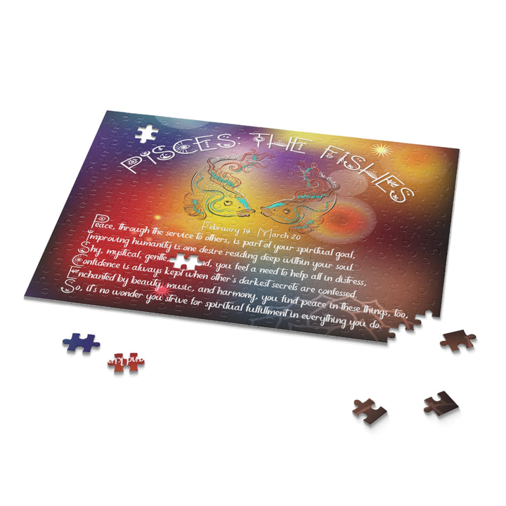 "Pisces" Acrostic Poem Horoscope Puzzle - Beams