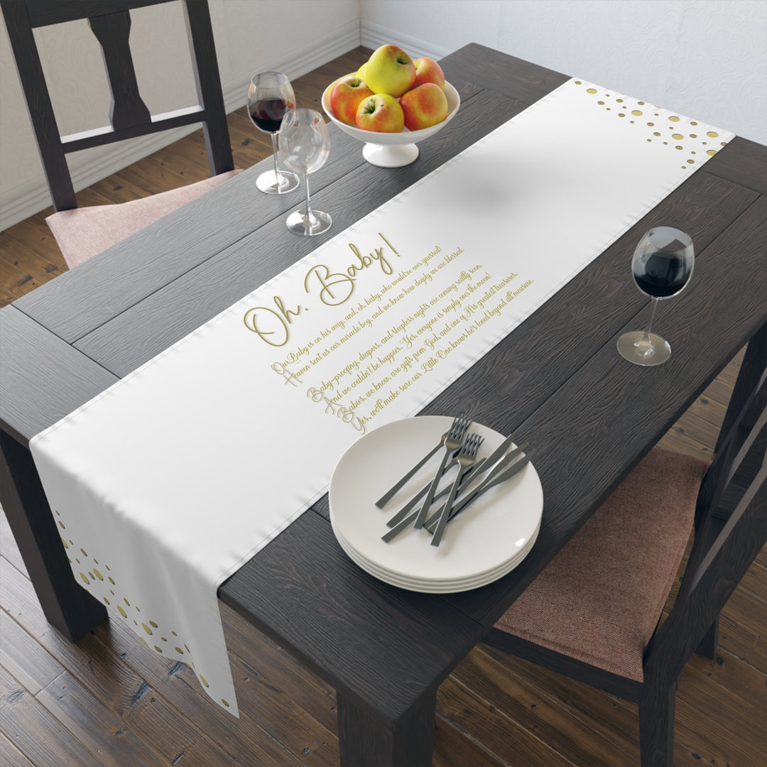 “Oh, Baby” Table Runner - No Personalization