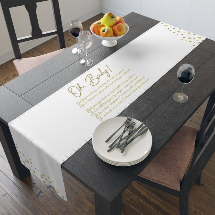 “Oh, Baby” Table Runner - No Personalization