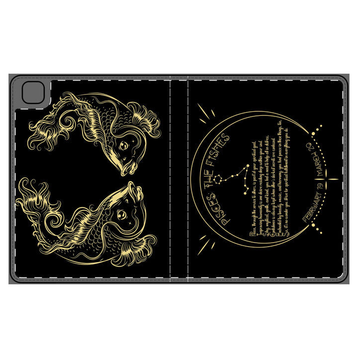 Pisces Acrostic Poem Elegant Tablet Folio Case