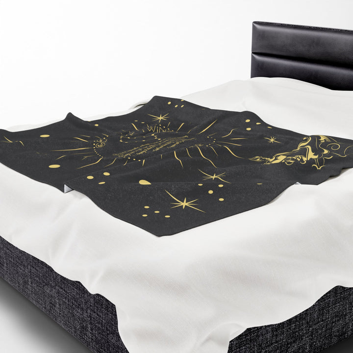 Gemini Acrostic Poem Velveteen Blanket