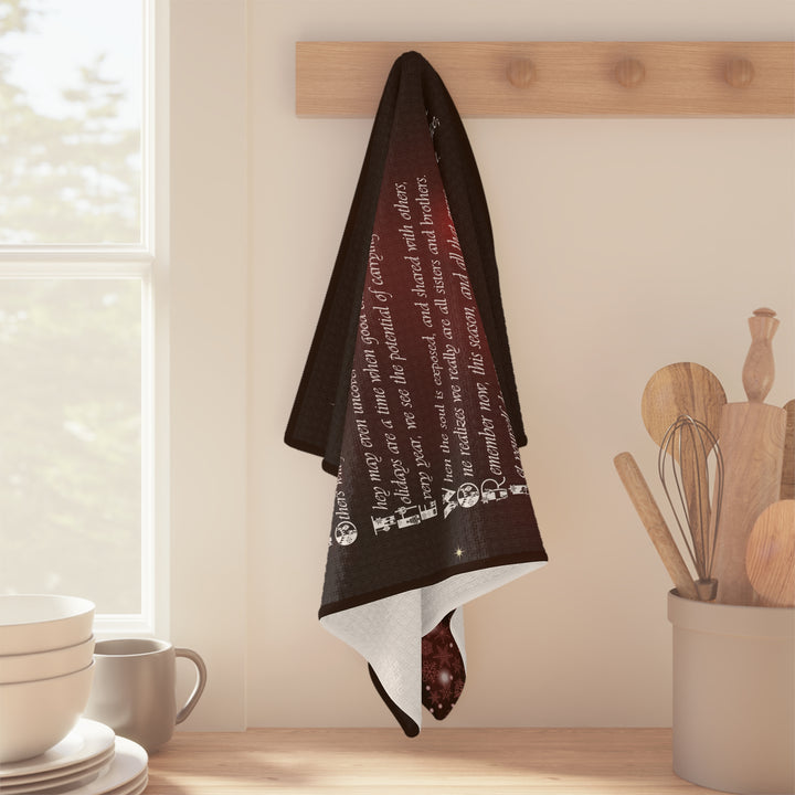 Joy to the World Acrostic Poem Microfiber Kitchen Towel