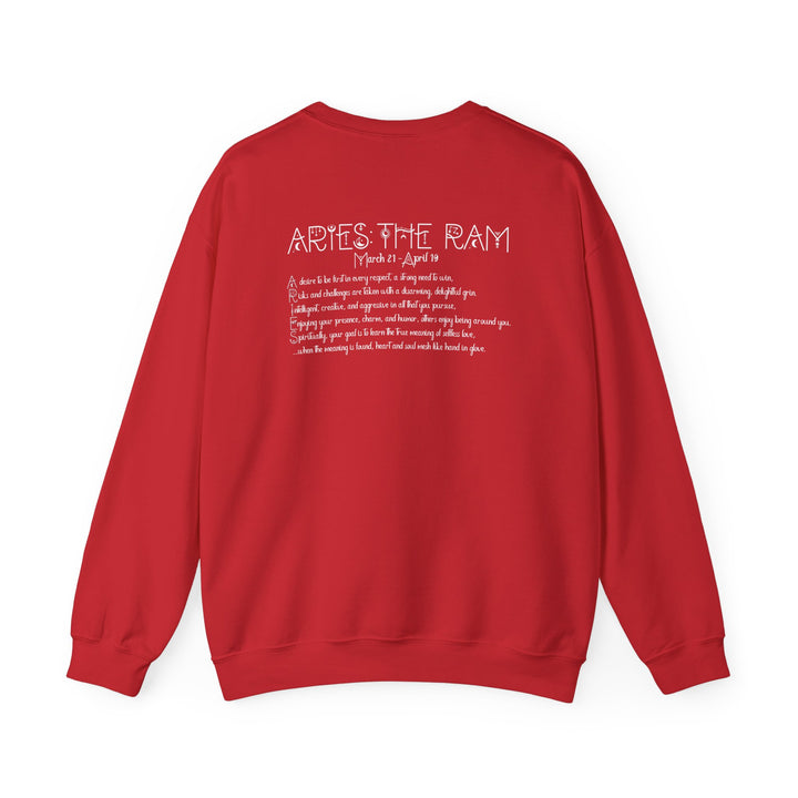 Aries Acrostic Poem Astrology Sweatshirt - Unisex
