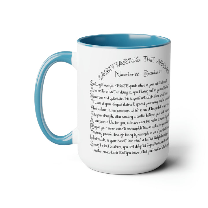 Written in the Stars Two-Tone Coffee Mugs - 15oz - Sagittarius