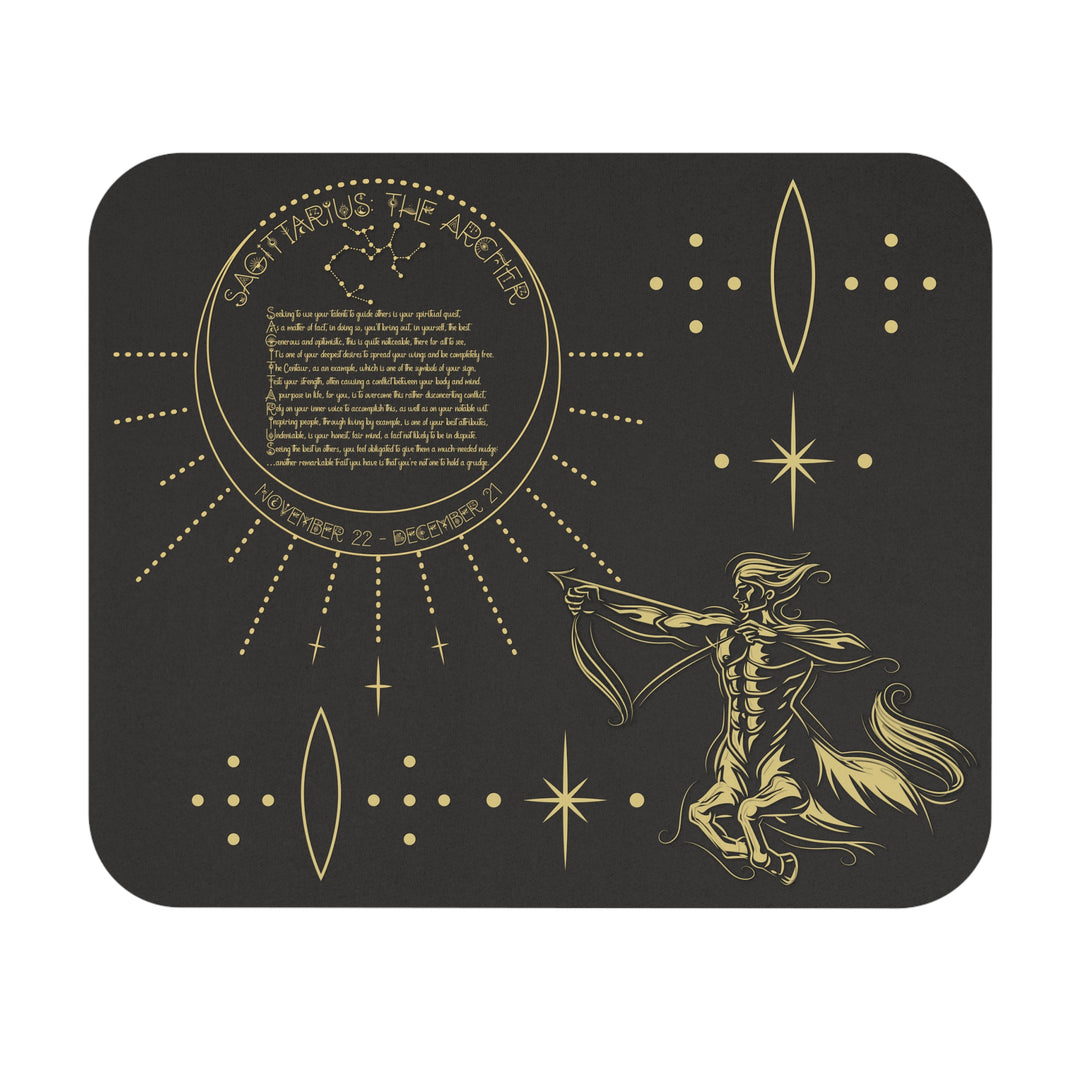 Written in the Stars Acrostic Poem Mouse Pad - "Sagittarius"