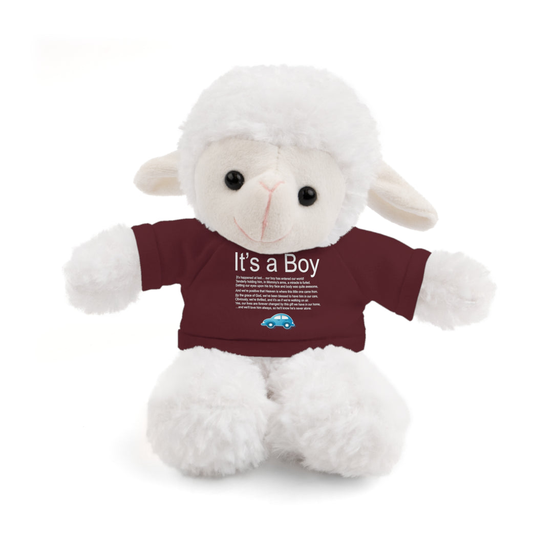 It's a Boy Acrostic Poem Stuffed Animal Collection with T-Shirt - Car