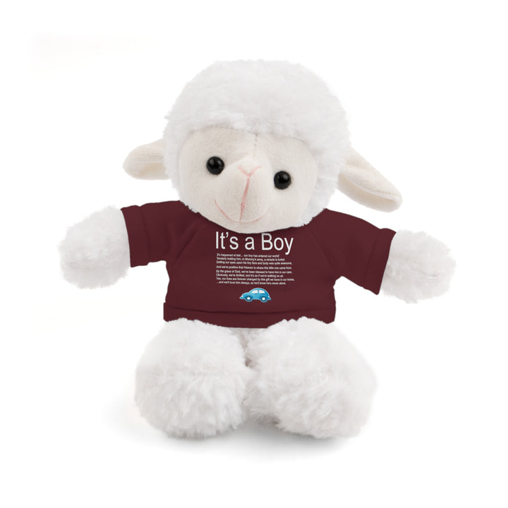 It's a Boy Acrostic Poem Stuffed Animal Collection with T-Shirt - Car