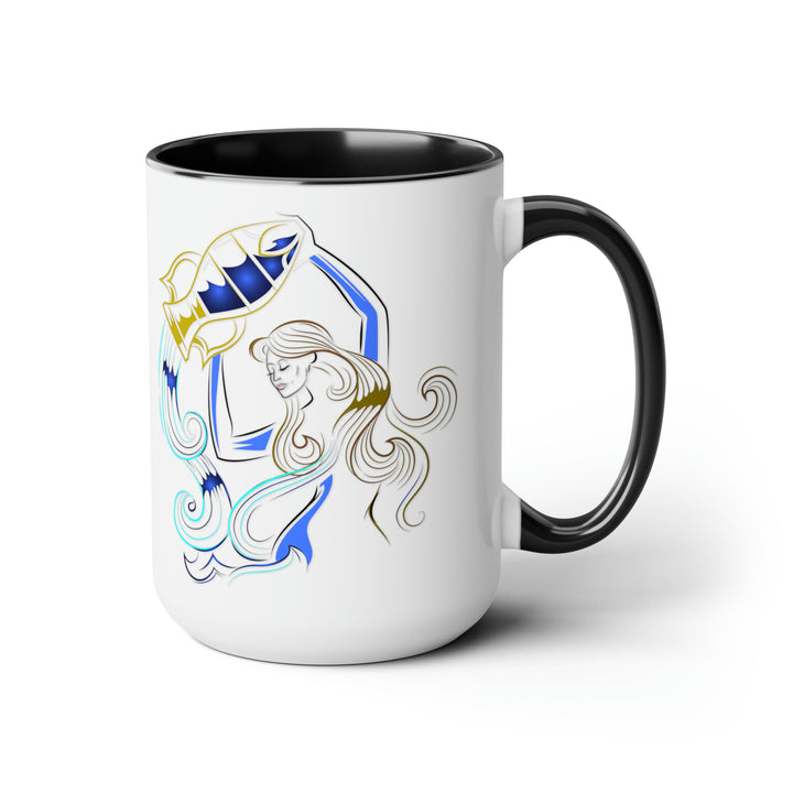 Written in the Stars Two-Tone Coffee Mugs - 15oz - Aquarius