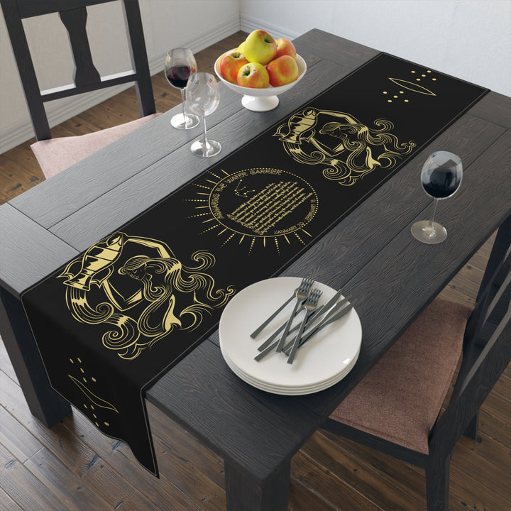 Written in the Stars Table Runner - Aquarius