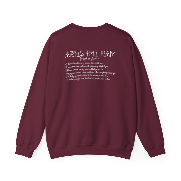 Aries Acrostic Poem Astrology Sweatshirt - Unisex