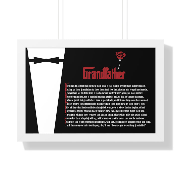 It's Just a Phrase "Grandfather" Framed Acrostic Poem Print