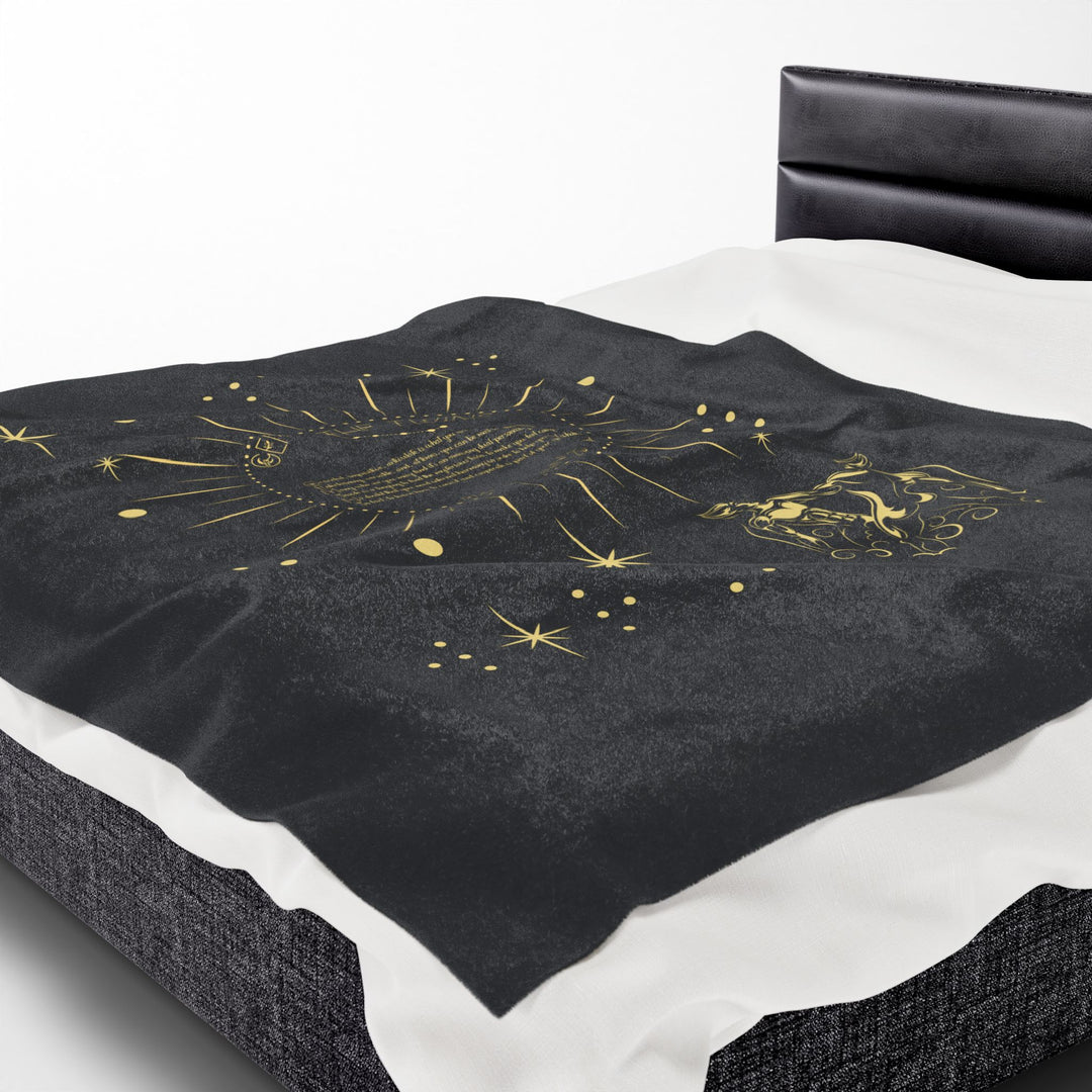 Gemini Acrostic Poem Velveteen Blanket