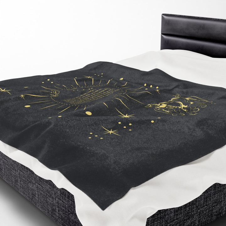 Gemini Acrostic Poem Velveteen Blanket