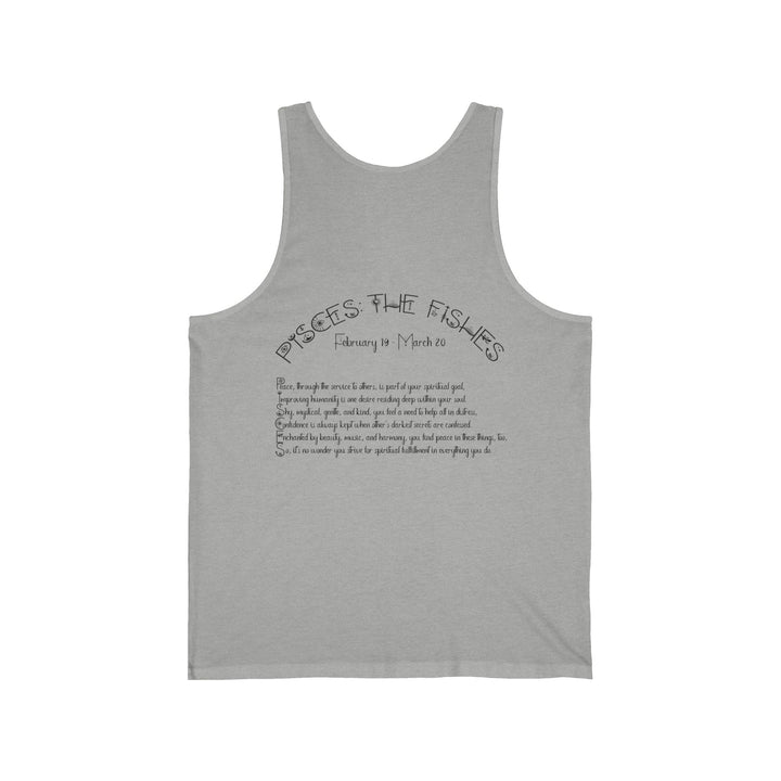 “Pisces” Acrostic Poem Unisex Jersey Tank
