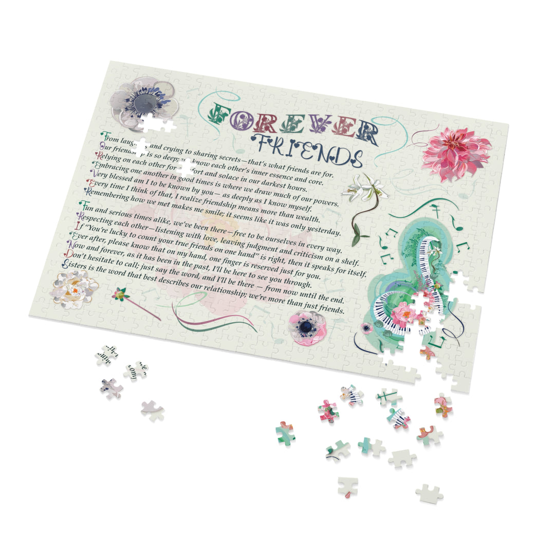 Forever Friends Acrostic Poem Puzzle - Musical - Tin Box