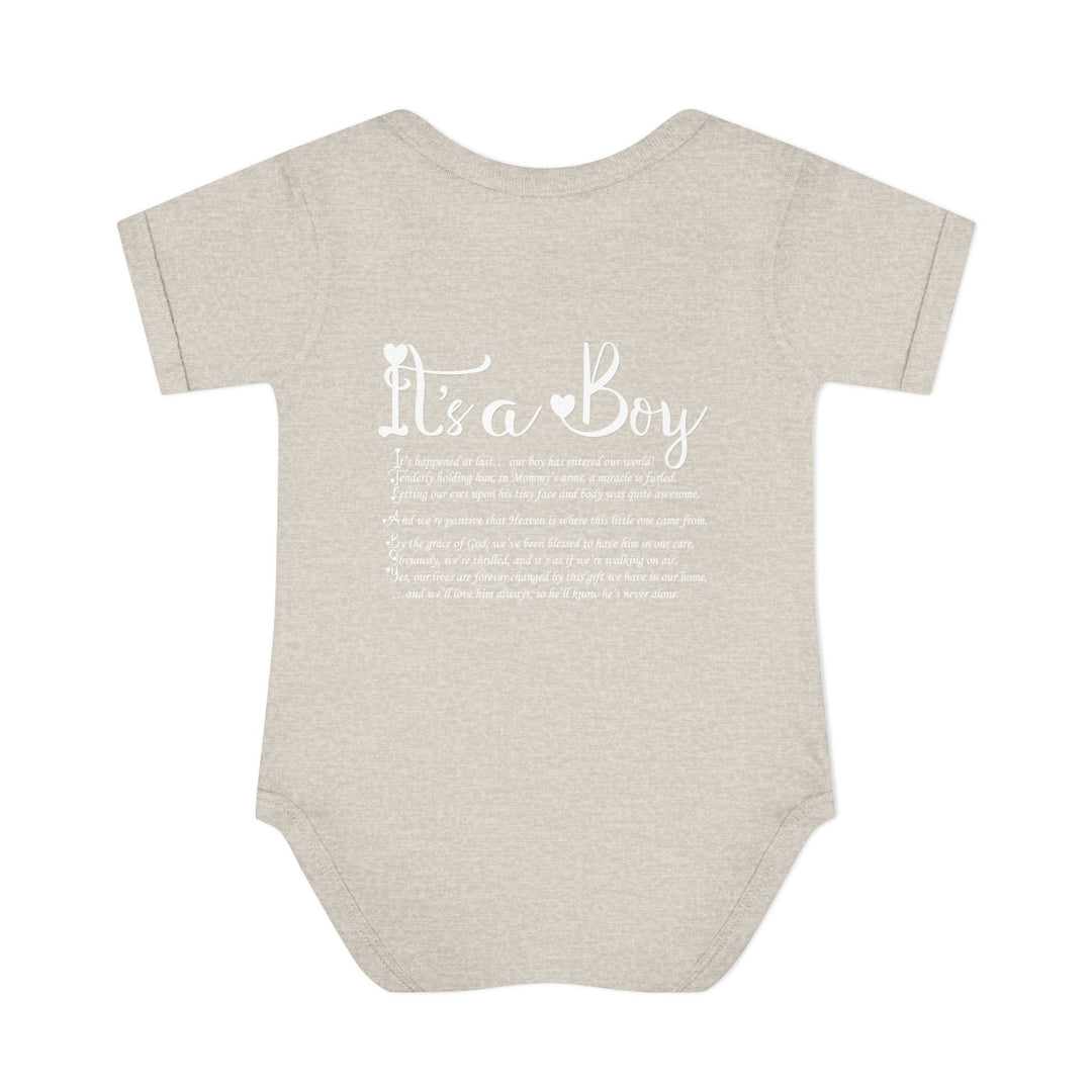 Baby Steps "It's a Boy" Acrostic Poem Bodysuit - Ducky Design